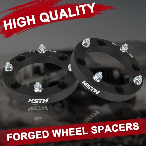HISH 4x156mm Wheel Spacers, 1 inch (25.4mm) Thickness with 3/8"-24 Studs 131mm Bore, Not Hubcentric Wheel Adapters Compatible with Polaris Sportsman Ranger, Kawasaki Lakota, Set of 4 in Saudi Arabia