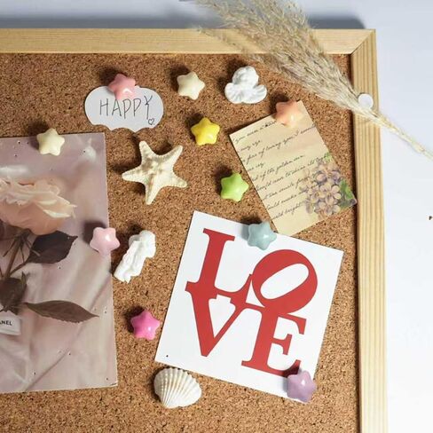50 Pcs Star Push Pins, Cute Push Pins, Decorative Thumbtack for Bulletin Board Photos Notes DIY Crafts Soft Cork Board, Reusable&Fun Wall Decor. in Kuwait