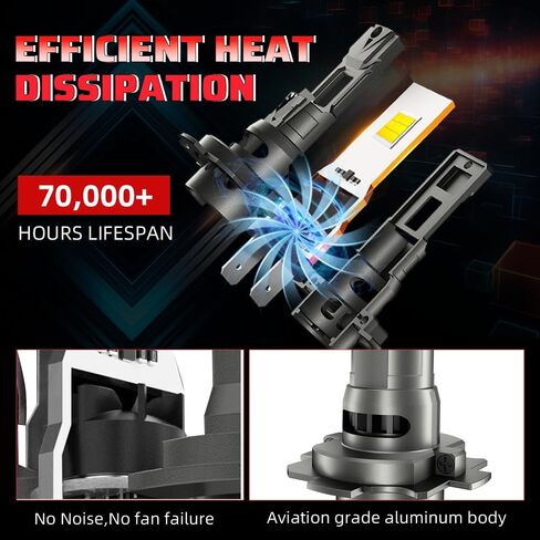 For Volkswagen Jetta 2006,2008,2009,2015-2019 Hi-Low Beam Light Bulbs,6000K White,900% Brighter Lightness, Plug and Play,70,000+ Hours Lifespan,1:1 Halogen Size(Pack of 4) in Kuwait