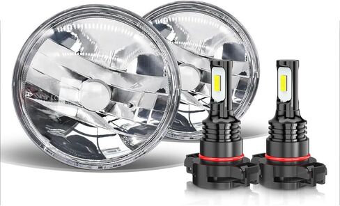 Fog Light Assembly + LED Bulbs Compatible with Chevy Silverado 2500 3500 2015 2016 2017 2018 2019, Clear Lens 6000K White Super Bright Lights, 300% Brightness, Direct Replacement, Pack of 4 in Saudi Arabia