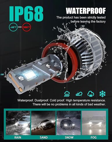 LED Bulbs Combo Compatible with Toyota Camry 2007 2008 2009 2010 2011 2012 2013 2014 2015 2016 2017, 9005 High Beam H11 Low Beam and H11 Fog Light, 6-Pack in Saudi Arabia