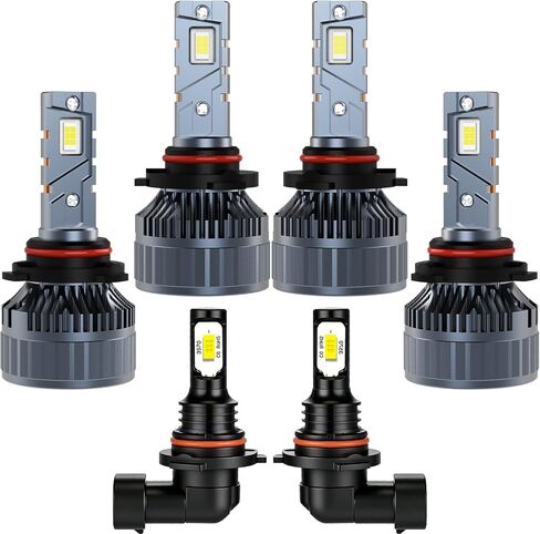 LED Bulbs Combo Compatible with Toyota Camry 2007 2008 2009 2010 2011 2012 2013 2014 2015 2016 2017, 9005 High Beam H11 Low Beam and H11 Fog Light, 6-Pack in Saudi Arabia