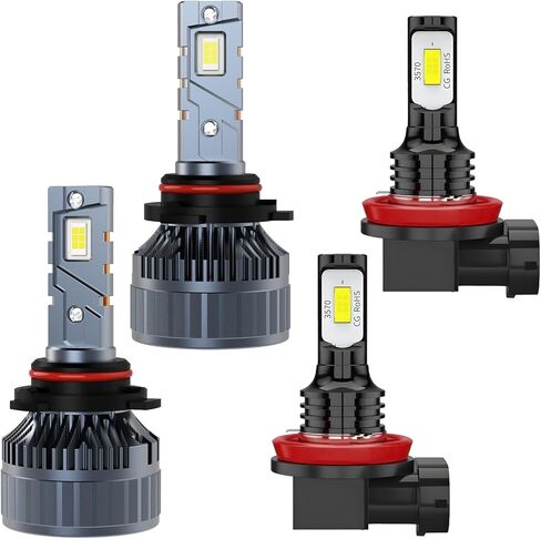 LED Bulbs Combo Compatible with Toyota Camry 2007 2008 2009 2010 2011 2012 2013 2014 2015 2016 2017, 9005 High Beam H11 Low Beam and H11 Fog Light, 6-Pack in Saudi Arabia