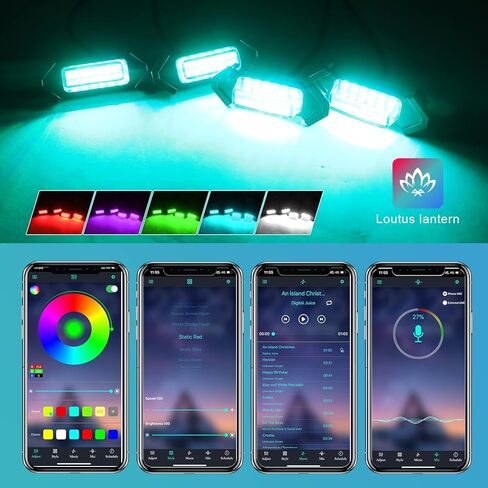 مصابيح LED شبكية RGB متوافقة مع Toyota Tacoma 2016-2023 TRD PRO OEM فقط، مصابيح LED شبكية أمامية عدسة واضحة مع دليل التثبيت، تطبيق/تحكم مزدوج عن بعد 20 لونًا مخصصًا in Kuwait