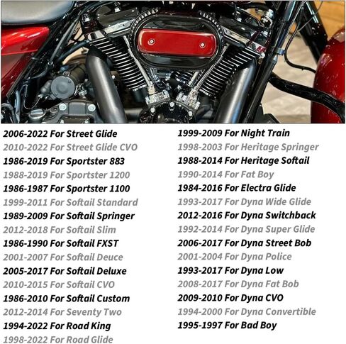 مجموعة مسامير وحشوات من التيتانيوم متوافقة مع Sportster 883 1200 Street Glide، Softai CVO Road King Road Glide Fat Boy، Dyna Wide Street Bob Fat Bob OEM#65324-83B 65325-83A in Kuwait