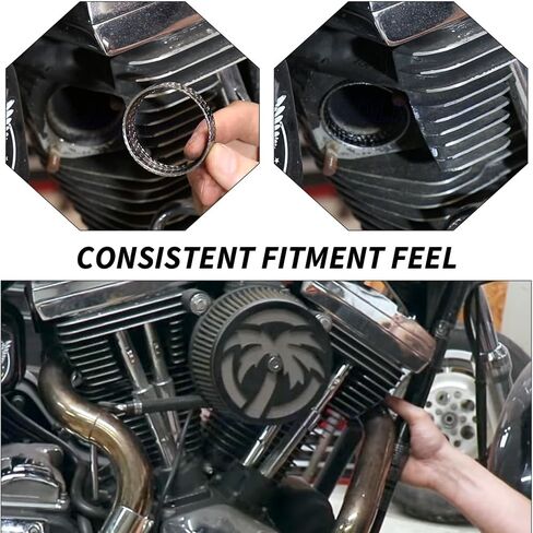 مجموعة مسامير وحشوات من التيتانيوم متوافقة مع Sportster 883 1200 Street Glide، Softai CVO Road King Road Glide Fat Boy، Dyna Wide Street Bob Fat Bob OEM#65324-83B 65325-83A in Kuwait