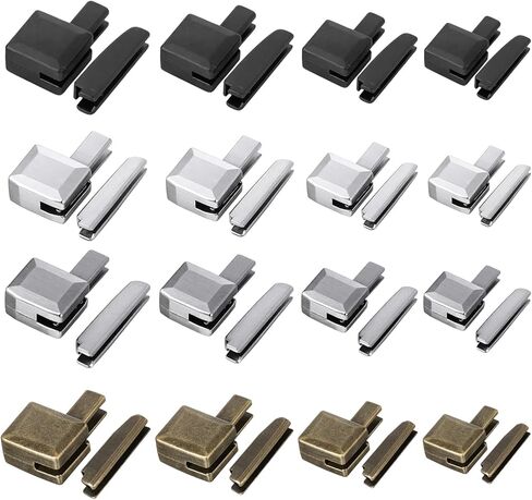16 Sets Metal Zipper Repair Kit Zipper Insertion Pin Replacement Zippers Latch 3 Color #3#5#8#10 Replacement Zippers Stopper Kit Metal Pin Repair for Jacket Coat Sewing in Kuwait