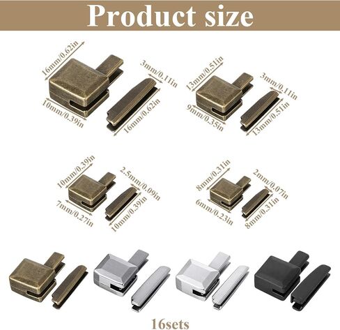 16 Sets Metal Zipper Repair Kit Zipper Insertion Pin Replacement Zippers Latch 3 Color #3#5#8#10 Replacement Zippers Stopper Kit Metal Pin Repair for Jacket Coat Sewing in Kuwait