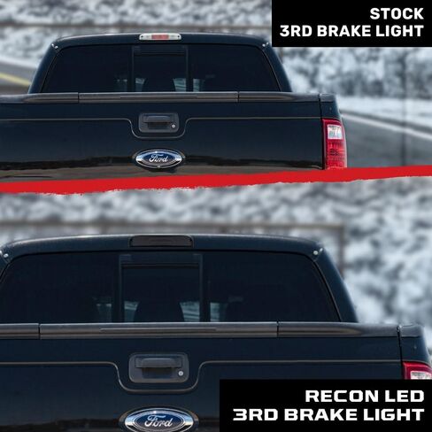 RECON - Fits Super Duty 99-16 3rd Brake Light with Ultra High Power Scanning Red CREE XML LEDs - with Smoked Lens in Saudi Arabia
