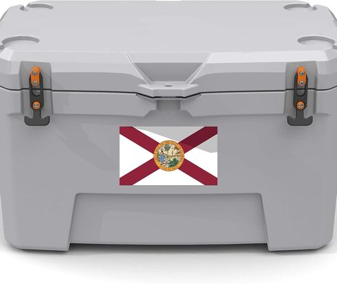 2-Pack Florida State Flag Decal Sticker | Official Flag of Florida Sticker | 5-Inches by 3-Inches | Premium Quality UV Protected Laminated Vinyl | PD315 in Kuwait