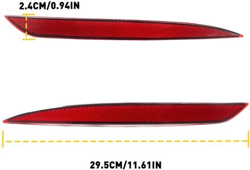 Rear Bumper Reflector Lamp Compatible for TESLA MODEL Y 2020-2024,Replacement Red Marker Lights Lens Left Driver Right Passenger Side Trim in Saudi Arabia