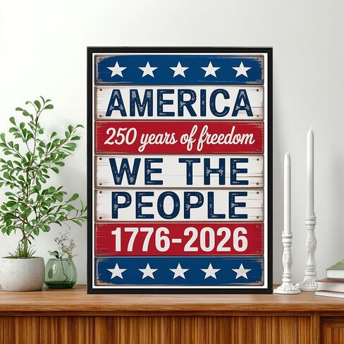 5D Diamond Art Kits for Adults - DIY 250th Anniversary Patriotic Independence Day Fourth of July, Full Round Drill Crystal Embroidery Cross Stitch, Wall Decor Gift for Dad Father's Day, 12x16 Inch B3 in Kuwait