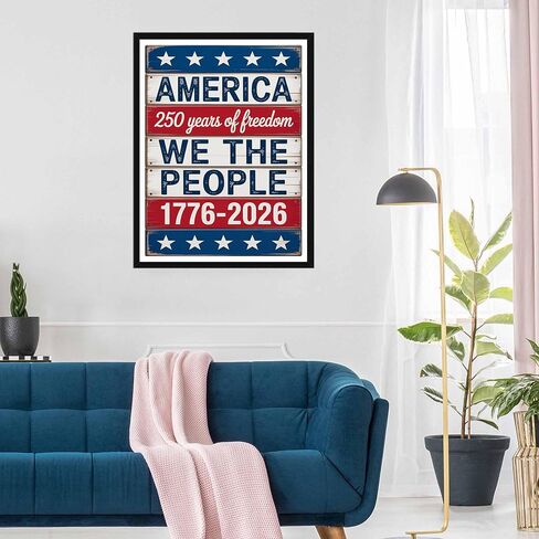 5D Diamond Art Kits for Adults - DIY 250th Anniversary Patriotic Independence Day Fourth of July, Full Round Drill Crystal Embroidery Cross Stitch, Wall Decor Gift for Dad Father's Day, 12x16 Inch B3 in Kuwait