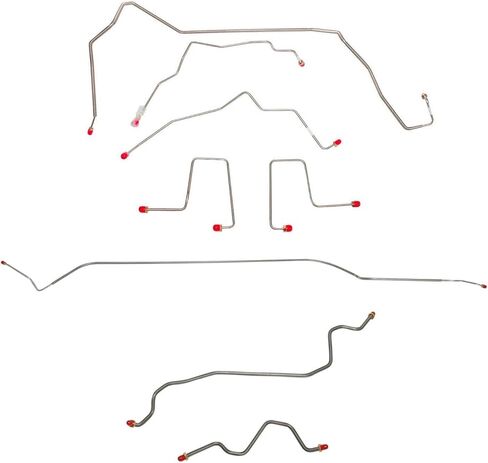 JEGS 13536 Complete Brake Line Set 1998-2000 Chevy S10 Blazer GMC Sonoma Jimmy 4 in Saudi Arabia