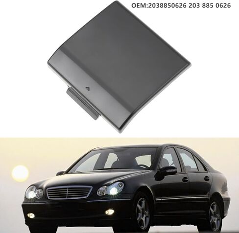 Front Bumper Tow Hook Cover Cap 2038850026 Compatible with Benz C-Class W203 C230 C240 C320 C350 C32 AMG 2001-2007 in Saudi Arabia