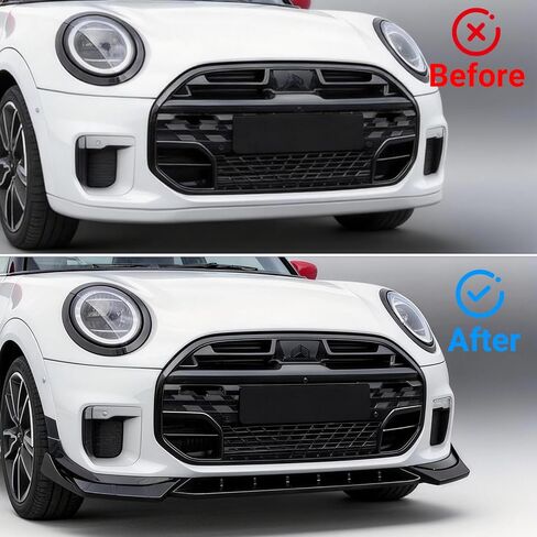 Front Bumper Spoiler Lip Bodykit for MINI Cooper JCW F65 F66 F67 2024 2025, Glossy Black in Kuwait