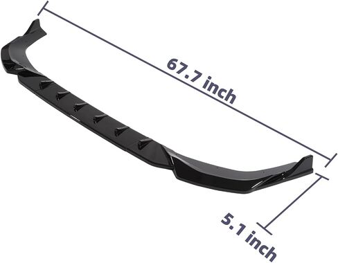 Front Bumper Spoiler Lip Bodykit for MINI Cooper JCW F65 F66 F67 2024 2025, Glossy Black in Kuwait