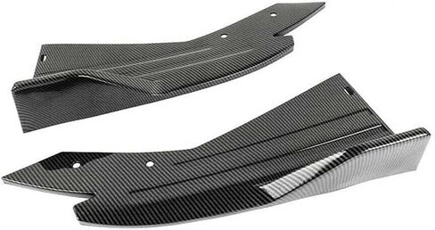 2Pcs Rear Bumper Lip Diffuser Spoilers for BMW 4 Series Gran Coupe G26 2024 2025, Side Spoiler Lower Corner Valance Protector Auto Exterior Body Styling Accessories,Carbon Fiber Black in Saudi Arabia