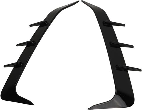 Bumper Lower Ventilation Frame, Glossy Black 2 Pieces Rear Bumper Vent Spoiler Easy Installation Perfect Fit Anti-Scratch X6 in Saudi Arabia