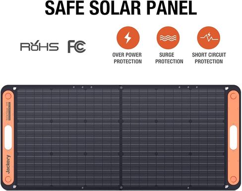 Jackery SolarSaga 100X Portable Solar Panel with USB Outputs for Phones for Explorer 240/300/500/1000/1500 Power Station (Renewed) in Kuwait
