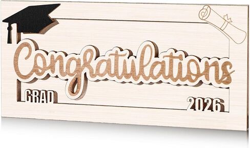 Graduation Money Gift Holder Wooden Graduation Card Box Cash Holder Class of 2025 Cash Envelope Wallet Senior College University Congrats Grad Money Present for Grad (Blue,Classic) in Saudi Arabia