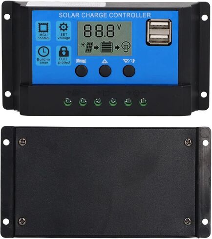12V 24V PWM Solar Controller MPPT Solar Charger with LCD Display, USB Output (100A) in Kuwait