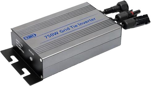 Y&H 750W Grid Tie Micro Inverter MPPT Solar Input 24-60V, AC120V Output, Compatible with 24V/36V Solar Panels, Vmp:30-42V/Voc:38-60V, No Battery Required, for Home & RV Use & Off-Grid System in Saudi Arabia