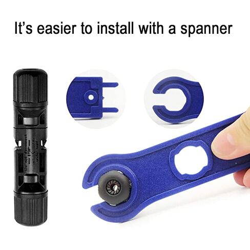5 Pairs Solar Connectors M-C-4 Male/Female IP67 Waterproof Solar Panel Cable Connectors with Spanners in Kuwait