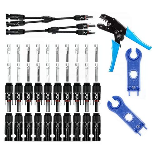 5 Pairs Solar Connectors M-C-4 Male/Female IP67 Waterproof Solar Panel Cable Connectors with Spanners in Saudi Arabia