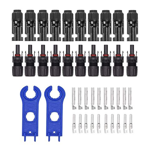 5 Pairs Solar Connectors M-C-4 Male/Female IP67 Waterproof Solar Panel Cable Connectors with Spanners in Kuwait