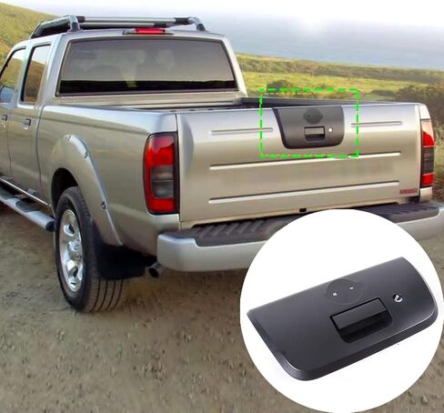 Tailgate Handle Liftgate Latch Handle Compatible with Nissan Frontier 2001-2004,ABS Exterior Rear Door Handle Latch Replaces 906069Z400/906068Z400 in Saudi Arabia