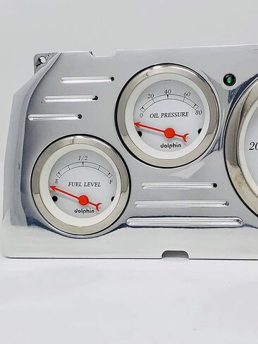 Dolphin Gauges 1964 1965 1966 Chevy Truck 6 Gauge Dash Cluster Panel Set Mechanical White in Saudi Arabia