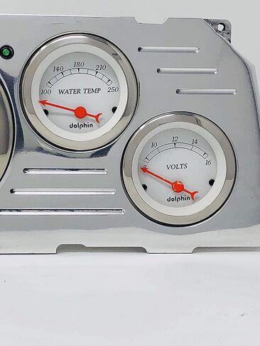 Dolphin Gauges 1964 1965 1966 Chevy Truck 6 Gauge Dash Cluster Panel Set Mechanical White in Saudi Arabia