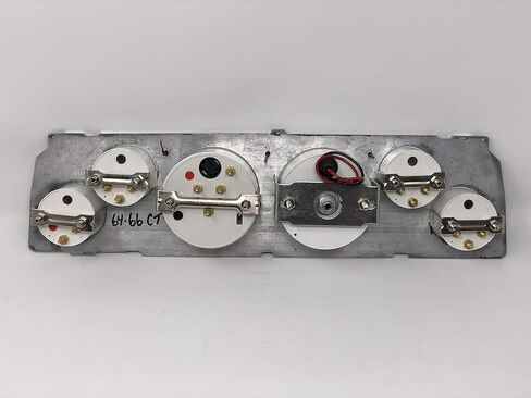 Dolphin Gauges 1964 1965 1966 Chevy Truck 6 Gauge Dash Cluster Panel Set Mechanical White in Saudi Arabia