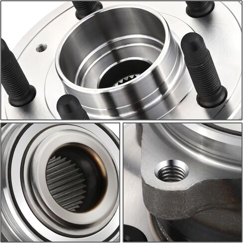 Auto Dynasty - Factory Style Rear Wheel Bearing Hub Assembly with ABS Sensor Cable and Plug Compatible with Chevy Equinox GMC Terrain 2010-2017, Driver or Passenger Side, Bare Steel in Kuwait
