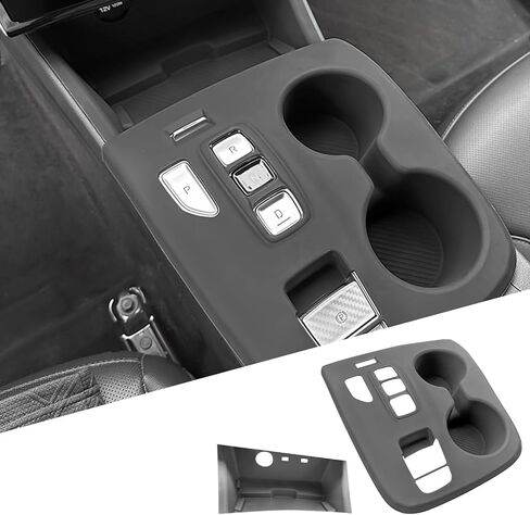 Passenger Storage Organizer Mat for Hyundai Tucson Limited 2024 2025 2026 Accessories Center Console Organizer Pad Anti-Slip Interior Organizer(Black) in Saudi Arabia