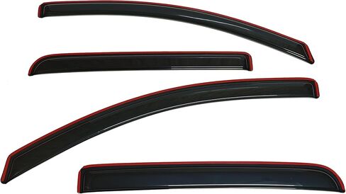 in-Channel Style Smoke Window Visors Rain Guard Shade Compatible with Chevrolet Colorado Crew Cab 2015-2022 in Saudi Arabia