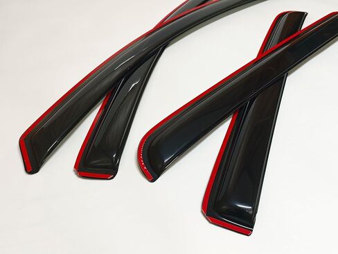 in-Channel Style Smoke Window Visors Rain Guard Shade Compatible with Chevrolet Colorado Crew Cab 2015-2022 in Saudi Arabia