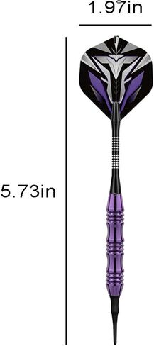 Steel Tip Darts Set Professional, Heavy Metal Darts with Non-Slip Barrel & Aluminum Shafts, Includes Extra Shafts and Gift Box for Dartboard Games in Saudi Arabia