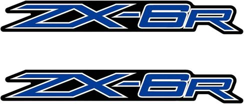 Motorcycle Reflective Flexible Vehicle Sticker Decorative Vinyl Bumper Sticks Gas Fuel Tank Badge Emblem Decals Sticker Compatible with Kawasaki ZX-6R ZX6 636 Blue Black in Saudi Arabia