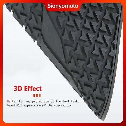 Fuel Gas Tank Pad Protector Stickers Decal Set Compatible with MT07 MT-07 2021 2022 2023 2024- Anti-Slip Protective Kit, Black | 3-Piece in Saudi Arabia