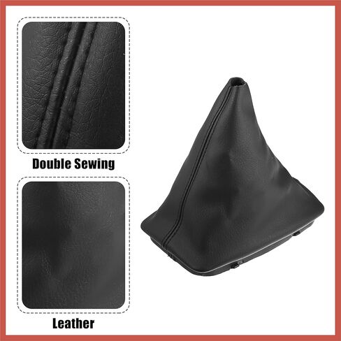ACROPIX Car Shift Boot Cover Gear Shift Knob Handbrake Gaiter Boot PU Leather for Mercedes-Benz C-Class W204 2008-2013 Car Parts in Kuwait