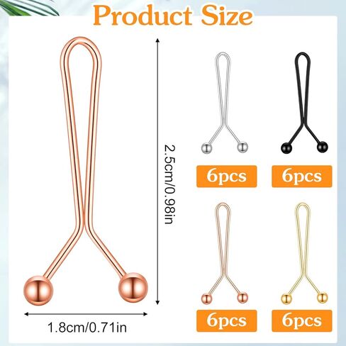 24PCS Pant Waist Tightener Buttons Pins, No Need to Sew Detachable Button Pins Adjustable Reusable Waist Cincher Clip Replacement for Women Jeans Shirt Accessories in Saudi Arabia