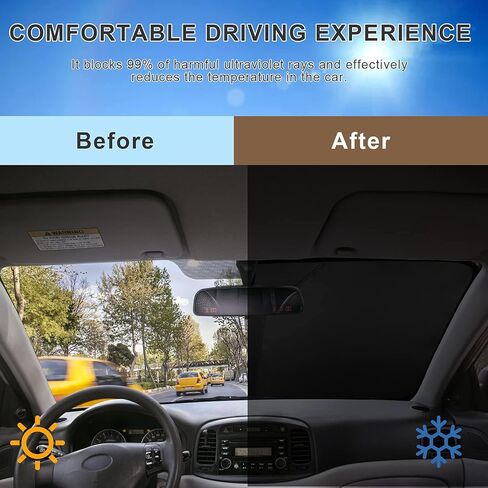 Car Windshield Sunshade for Mercedes Benz M-Class ML 300/ML 350/ML 400/ML 450/ML 500 1997-2015 Car Front Windshield Sun Shade Sunshade Cover UV Block Windscreen Sunshad in Kuwait