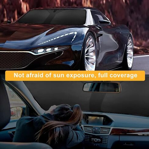 Car Windshield Sunshade for Mercedes Benz M-Class ML 300/ML 350/ML 400/ML 450/ML 500 1997-2015 Car Front Windshield Sun Shade Sunshade Cover UV Block Windscreen Sunshad in Kuwait