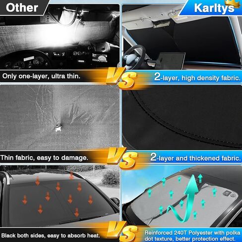 Car Windshield Sunshade for Mercedes Benz M-Class ML 300/ML 350/ML 400/ML 450/ML 500 1997-2015 Car Front Windshield Sun Shade Sunshade Cover UV Block Windscreen Sunshad in Kuwait