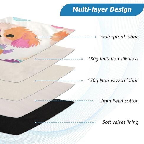 Watercolor Puppy Laptop Sleeve for 15-16 Inch Laptops, Shockproof Water-Resistant Laptop Case with Zipper, Slim Lightweight Protective Cover in Saudi Arabia