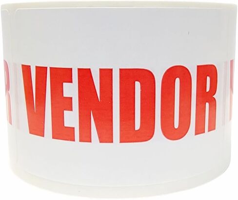 Vendor Labels – 2x3 Inch Red Self-Adhesive Label | 500 Visitor Identification Stickers for Office, School, Events in Saudi Arabia