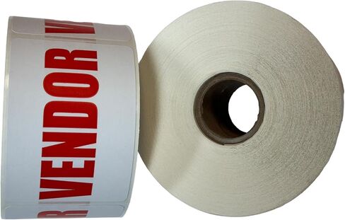 Vendor Labels – 2x3 Inch Red Self-Adhesive Label | 500 Visitor Identification Stickers for Office, School, Events in Saudi Arabia