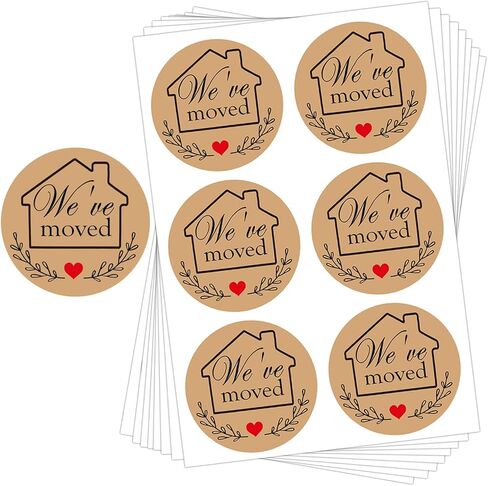 We've Moved Stickers,2 inch New Home Moving Address Envelope Seals Labels (300 Pcs in Saudi Arabia